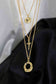 3-Piece 18K Gold-Plated Pendant Necklace