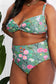 Marina West Swim Take A Dip Twist High-Rise Bikini in Sage